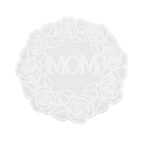 HOODANCOS Kristall-Epoxy-Form Untersetzer Schalenmattenform ästhetisch Party Couchtischdekor DIY handgefertigte Bastelform silikonform selber machen Silikonhandwerksformen Kieselgel Weiß von HOODANCOS