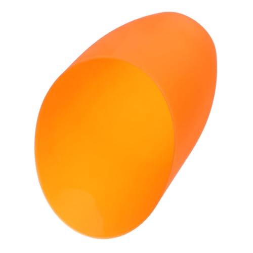 HOODANCOS Lampenschirm Kunststoff Geneigt Hufeisenform Ersatz Lampenschirm Mittelöffnung Orange für Tisch Stehleuchte Leicht Praktisch Langlebig von HOODANCOS