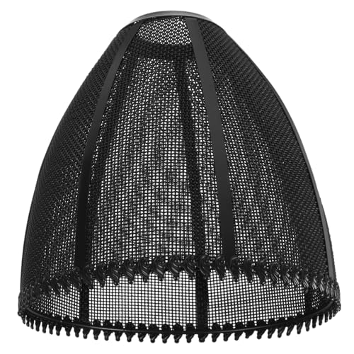 HOODANCOS Lampenschirm Metallnetz Retro Industrie Stil Deckenlampe Hängend Cone Form Schwarz Für Restaurant Bar Esszimmer Fassung von HOODANCOS