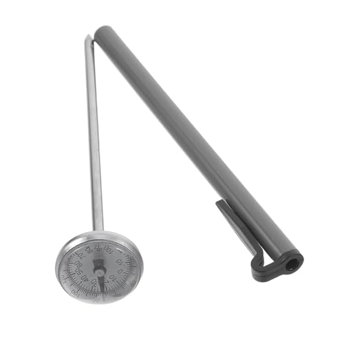 HOODANCOS Lebensmittelechter Edelstahl Lebensmittel Temperaturfühler Präzises Schnellmess-thermometer für Milch Kaffee Backen Vielseitiges Küchenmessgerät mit Schmaler Sonde von HOODANCOS