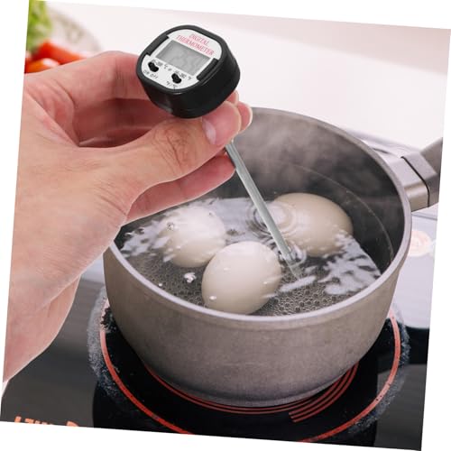 HOODANCOS Lebensmittelthermometer Ofenthermometer Sonde Grill Lebensmitteltemperaturthermometer Fleischtemperaturthermometer Zum Kochen Ablesen Digitale Kochthermometer Thermometer von HOODANCOS