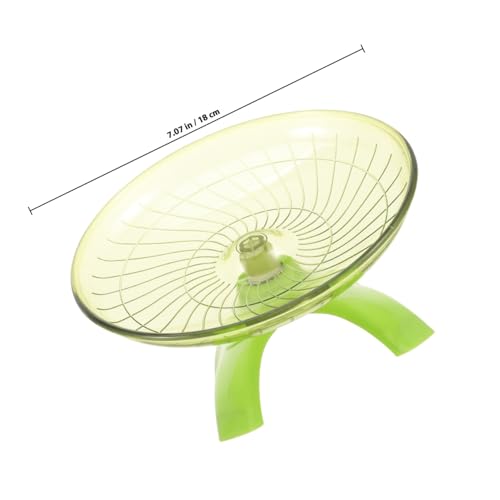 HOODANCOS Leises Hamsterrad mit Ständer Geräuscharmes Laufrad für Hamster Meerschweinchen Chinchillas und Kleine Nager Langlebiges Sicheres für Kleintiere Farbe Matcha grün von HOODANCOS