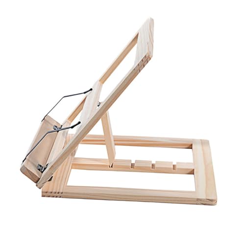 HOODANCOS Leseständer Holz Klappbar Buchhalter Freihändig Bücherständer Verstellbar für Schüler Erwachsene Multifunktional Tischregal Platzsparend Elegant HOODANCOS Leseständer Holz Klappbar Buchhalter Freihändig Bücherständer Verstellbar für Schüler Erwachsene Multifunktional Tischregal Platzsparend Elegant von HOODANCOS