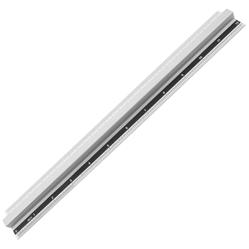 HOODANCOS Lineal Aus Aluminium Student Klein Regel Tragbare Maßstabslineale Multi Gerades Lineal Zeichnen Metrisch Herrscher Messung Werkzeug Lineal Aus Metall Büro Muss Haben Silver von HOODANCOS