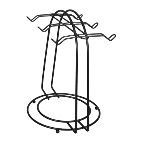 HOODANCOS Metall Tassenständer mit Haken und Tellerablage Schwarzer Tee und Kaffeetassenhalter aus Robustem Stahl Minimalistisches Design Platzsparendes Küchenregal für Theke und Esszimmer HOODANCOS Metall Tassenständer mit Haken und Tellerablage Schwarzer Tee und Kaffeetassenhalter aus Robustem Stahl Minimalistisches Design Platzsparendes Küchenregal für Theke und Esszimmer von HOODANCOS
