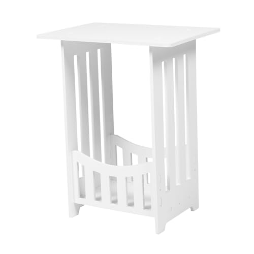 HOODANCOS Mini Nachttisch mit Hohlraum Moderner Beistelltisch für Kleine Räume Praktischer Nachtschrank aus Holzverbundmaterial für Schlafzimmer und Wohnzimmer Stilvolles Design von HOODANCOS