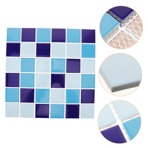 HOODANCOS Mosaikfliesen Blau Keramische Fliesen für Schwimmbäder Badezimmer und Küchenrückwände Oberfläche Praktisch und Vielseitig Einfach zu Verlegen HOODANCOS Mosaikfliesen Blau Keramische Fliesen für Schwimmbäder Badezimmer und Küchenrückwände Oberfläche Praktisch und Vielseitig Einfach zu Verlegen von HOODANCOS