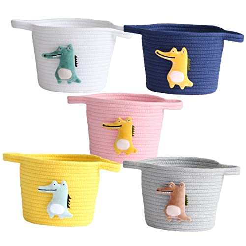 HOODANCOS Multifunktionaler Aufbewahrungskorb aus Baumwollseil Weiße Aufbewahrungsbox für Bücher und Kleidung für Kinderzimmer und Wohnzimmer Dekorativer Organizer Dunkelgrün HOODANCOS Multifunktionaler Aufbewahrungskorb aus Baumwollseil Weiße Aufbewahrungsbox für Bücher und Kleidung für Kinderzimmer und Wohnzimmer Dekorativer Organizer Dunkelgrün von HOODANCOS