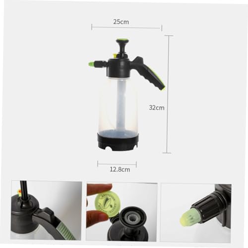 HOODANCOS Pneumatischer Drucksprühflasche aus Robustem PP Ergonomischer Handdrucksprüher mit Verstellbarem Sprühstrahl für Gartenbewässerung und Pflanzensprühen Balkon und Terrasse von HOODANCOS