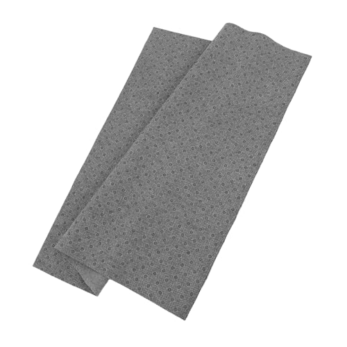 HOODANCOS Rutschfester Stoff aus Filz Universalkleber kleine Behälter verchromte Produkte Retro- Teppichunterlage DIY-Teppich rutschfestes Tufting-Trägertuch Tuftingmatte Tuften Grey von HOODANCOS