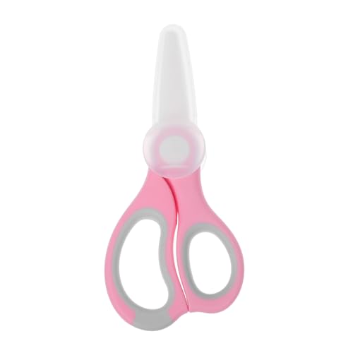 HOODANCOS Schere Für Für Babys Tragbare Babyschere Obstschneider Babyschere Aus Keramik Tragbarer Lebensmittelschneider Schere Pizza Rosa Zirkonia (keramik) von HOODANCOS