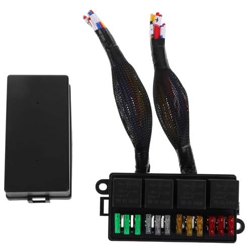 HOODANCOS Sicherungs Relaisbox mit Vorverdrahtetem Sicherungsblock und Wasserdichtem Schutzgehäuse Elektrisch Einstellbar Vielseitig für Auto Sitzmodifikationen Einfache Installation für von HOODANCOS