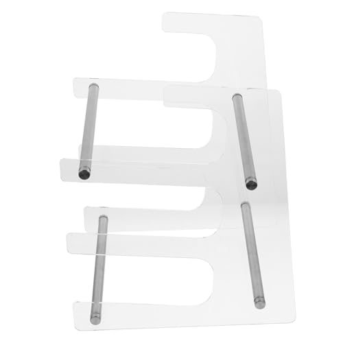 HOODANCOS Acryl Tastaturhalter Multi-Tier Stabiler Keyboard Stand Für Ergonomisches Tippen Transparenter Aufbewahrungsständer Für Schreibtisch Für Mechanische Tastaturen Und Home-Office von HOODANCOS