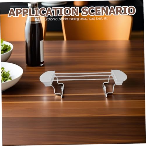 HOODANCOS Toaster Warming Rack mit Anti Scald Enden Kompatibel mit Meisten Toastmaschinen Praktischer Toastscheibenhalter für Brot und Sandwiches Robustes Platzsparendes Zubehör HOODANCOS Toaster Warming Rack mit Anti Scald Enden Kompatibel mit Meisten Toastmaschinen Praktischer Toastscheibenhalter für Brot und Sandwiches Robustes Platzsparendes Zubehör von HOODANCOS