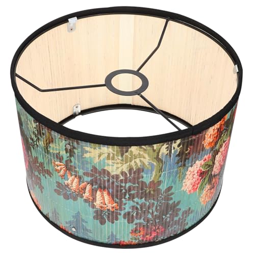 HOODANCOS Vintage Lampenschirm mit Blumenmuster Dekorativer Deckenlampen abdeckung Langlebig und Sicher Geschenk zur Hauseinweihung Handgefertigte Retro Beleuchtung für Wohnzimmer und von HOODANCOS