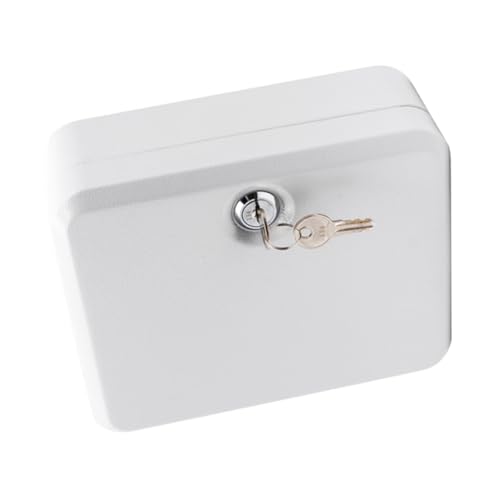HOODANCOS Wandmontierter Schlüsselschrank mit Fächern Abschließbare Schlüsselbox aus Stahl Schlüsselmanagement System mit Schlüsselanhängern Weiß HOODANCOS Wandmontierter Schlüsselschrank mit Fächern Abschließbare Schlüsselbox aus Stahl Schlüsselmanagement System mit Schlüsselanhängern Weiß von HOODANCOS