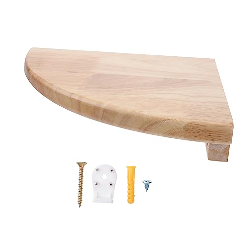 HOODANCOS Eckregal 9 Zoll Wandregal Eiche Wandmontage 23cm Für Wohnzimmer Schlafzimmer Badezimmer von HOODANCOS