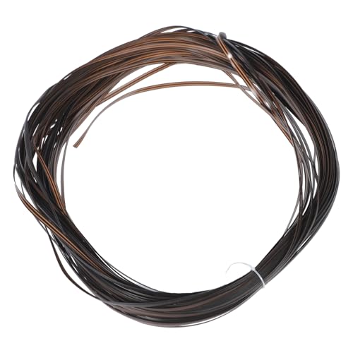 HOODANCOS Wicker Repair Kit PE Kunststoff Rattanband Kaffee Farbverlauf Wetterfest Langlebig für Gartenmöbel Terrassenstuhl Reparatur DIY Flechtmaterial von HOODANCOS