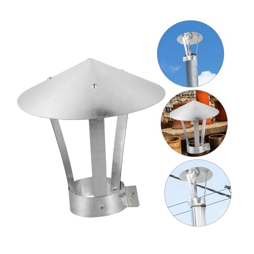 HOODANCOS Witterungsbeständige Kaminabdeckung aus Galvanisiertem Wind Regenfeste Kaminhaube für Schornsteine mit Einfacher Installation ohne Werkzeug Langlebiger Wetterschutz für HOODANCOS Witterungsbeständige Kaminabdeckung aus Galvanisiertem Wind Regenfeste Kaminhaube für Schornsteine mit Einfacher Installation ohne Werkzeug Langlebiger Wetterschutz für von HOODANCOS