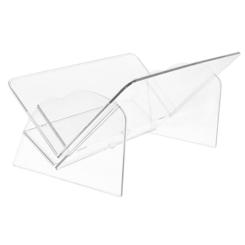 HOODANCOS Kompakter Schreibtisch-bücherregal Organizer Multifunktionale Ablage Für Bücher Zeitschriften Und Bürobedarf Transparentes Design Für Elegante Tischgestaltung von HOODANCOS