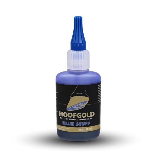 HOOFGOLD BlueStuff – Hochwirksames Strahlmittel gegen Strahlfäule & White Line Disease beim Pferd – Soforthilfe bei stinkenden, weichen Hufen – ADMR-konform – 50 ml von HOOFGOLD