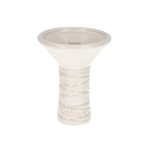 Arcturus Phunnel Shisha-Kopf – Handgefertigt in Spanien, German Stoneware Clay, HMD-kompatibel, 8–10 g Volumen, hochwertig glasiert, einzigartiges Design. (White Glaze) von HOOKAiN