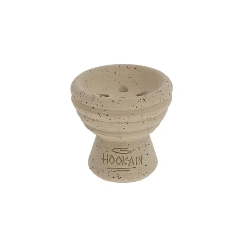 Cadíz Bowl Shisha Kopf – Handgemachter Tabakkopf aus Stoneware Clay – HMD-kompatibel – 9–15g Depot – Perfekte Hitzespeicherung – Made in Spain (Nature) von HOOKAiN