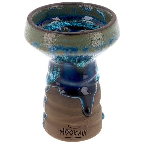 DRiP Bowl von Hookain – Mehrloch Shisha-Kopf 5-Hole, Premium Clay, 23-28g Fassungsvermögen, Langlebig, Intensives Raucherlebnis, Perfekt lange Sessions (Vintage Äquarius) von HOOKAiN