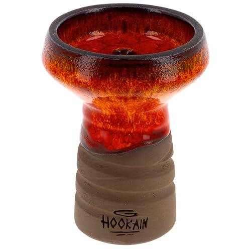 DRiP Bowl von Hookain – Mehrloch Shisha-Kopf 5-Hole, Premium Clay, 23-28g Fassungsvermögen, Langlebig, Intensives Raucherlebnis, Perfekt lange Sessions (Zauron) von HOOKAiN