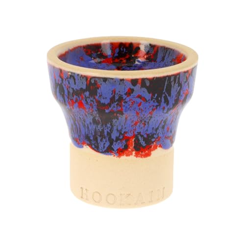 POT Mehrloch Shisha Kopf aus Stoneware – Hochwertiger Keramikkopf von Hookain für perfekte Hitzeverteilung, 10–13g Depot, Handmade in Spanien (Trip) von HOOKAiN