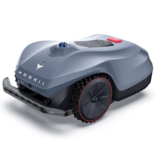 HOOKII Neomow X Mähroboter ohne Begrenzungskabel, bis 4000㎡, 3D LiDAR SLAM+Vision Fusion Kartierung, Keine RTK-Station Erforderlich, mit 4G Modul und GPS, Schnitthöhe 30-85 mm, 45% Steigung, Leise von HOOKII