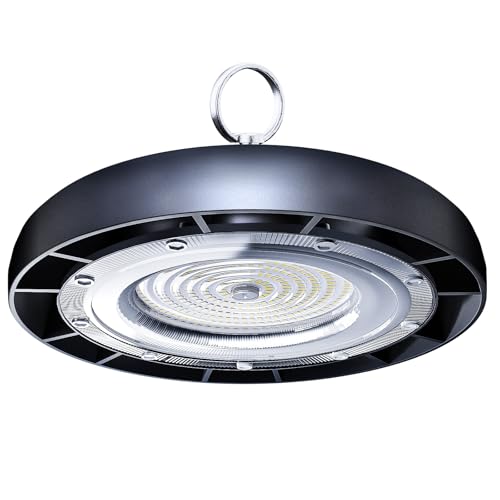 Industrielampe 200W 10000LM UFO LED High Bay Light, IP68 Wasserdicht für Werkstatt, Garage, Warehouse (200W) von HOOLED