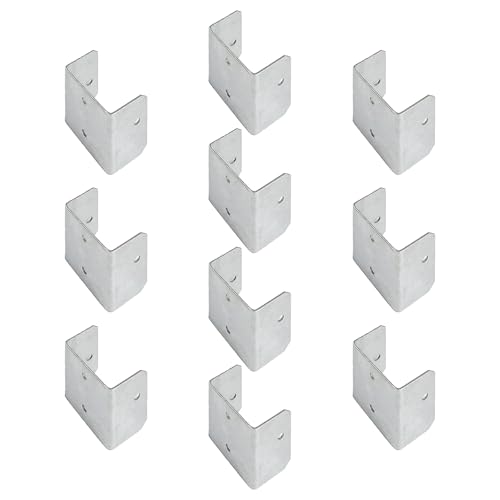10 Stück robuste verzinkte Zaun-Clips, mehrere Größen, nicht rostende Metallbefestigungen, Upgrades für sichere Paneelmontage, verstellbare Zaunpaneelbefestigungen von HOOLRZI