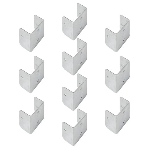10 Stück robuste verzinkte Zaun-Clips, mehrere Größen, nicht rostende Metallbefestigungen, Upgrades für sichere Paneelmontage, verstellbare Zaunpaneelbefestigungen von HOOLRZI