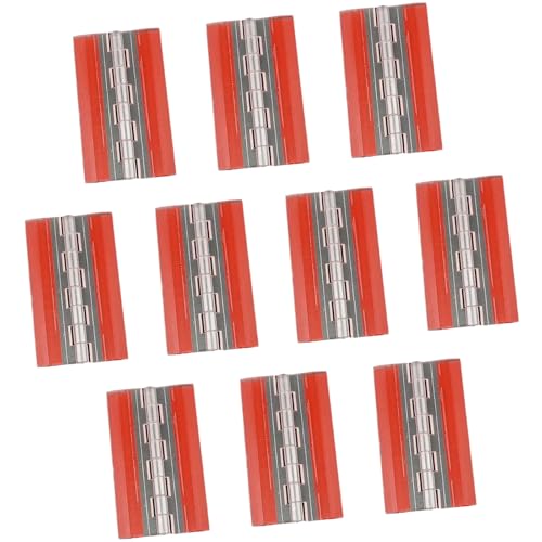 10 Stück transparente Acryl-Scharniere mit Klebedesigns, unsichtbare Scharniere für einfache Installation auf verschiedenen Oberflächen, klares Acryl 10 Stück transparente Acryl-Scharniere mit Klebedesigns, unsichtbare Scharniere für einfache Installation auf verschiedenen Oberflächen, klares Acryl von HOOLRZI