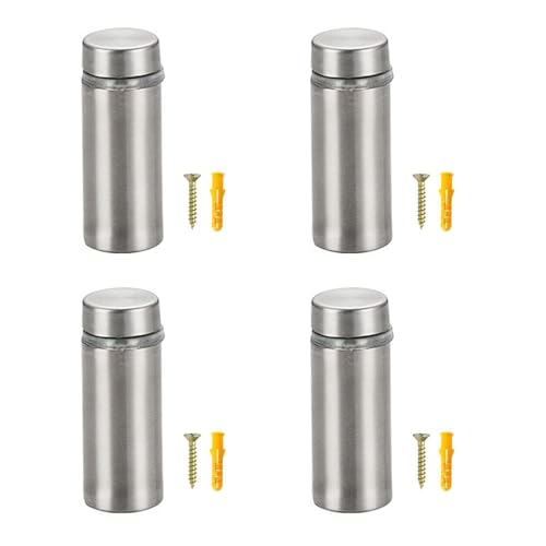 4 Stück Edelstahl Glas Befestigungsschrauben Tragbares Zubehör zur Verbesserung der Ästhetik von Bad und Wohnzimmer Edelstahl Schrauben 4 Stück Edelstahl Glas Befestigungsschrauben Tragbares Zubehör zur Verbesserung der Ästhetik von Bad und Wohnzimmer Edelstahl Schrauben von HOOLRZI