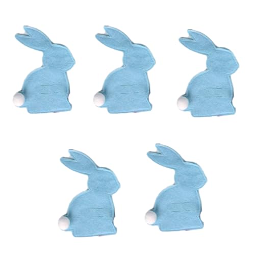 5er Set Ostern Besteckhalter Taschen Bestecktasche Set Gabeltasche Geschirrhalter Tasche Geschirr Zubehör für Zuhause von HOOLRZI