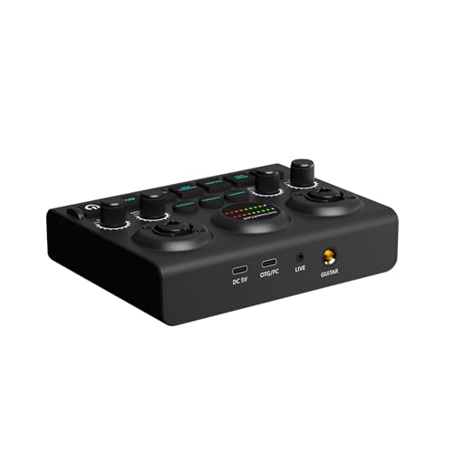 Einfach zu bedienende Live-Soundkarte mit Hi-Fi-Sound für Benutzer auf allen Ebenen, Studioaufnahmen, einfache Bedienung von HOOLRZI