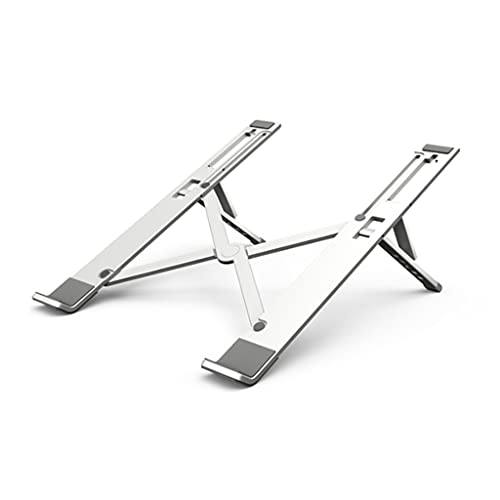 HOOLRZI Coolcold Laptop Ständer Höhenverstellbar Aluminium Laptop Halterung Unsichtbar Bis 11–17 Zoll Für Notebook Computer Bildschirm Silbergrau Verstellbarer Kühlständer Für Laptop Und von HOOLRZI