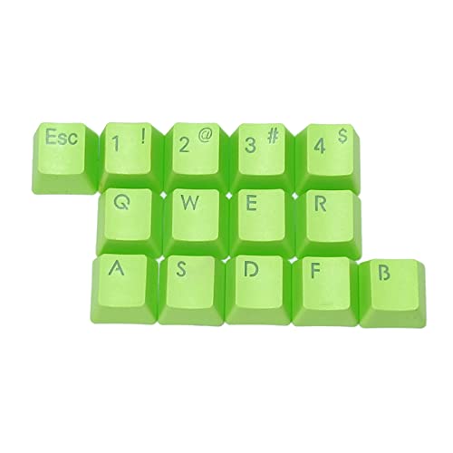 HOOLRZI Only Keycap Backlight PBT Keycap 14 Keys Double Shot Keycaps For RGB Mechanical Keyboard Installation 14 Keys von HOOLRZI