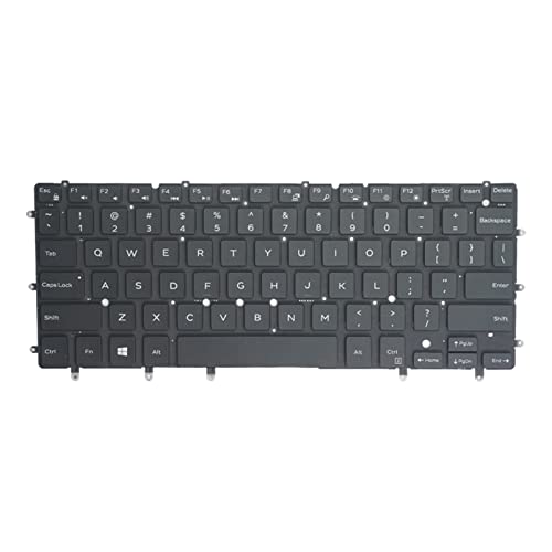 HOOLRZI Original US-Layout spanische Tastatur mit Hintergrundbeleuchtung für 13 7000 7347 7348 7352 7353 7359 15 7547, schwarze Tastatur mit Hintergrundbeleuchtung von HOOLRZI