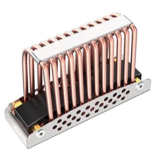HOOLRZI Stilvolles M.2 2280 SSD Kühlkörper Wärmeableitungs Heizkörper Wärmeleitpad Für M.2-Festplatten Kühlkörper Aus Verbundkupferrohr von HOOLRZI