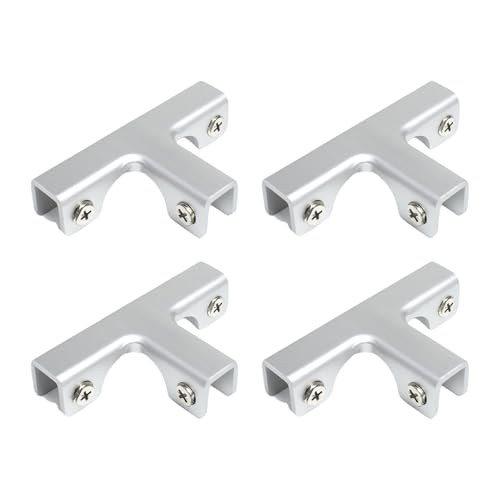 Robuste T-förmige Verbindungsstücke, einfache Installation, Aluminium-T-Klemmen-Set für Pflanzkasten-Trennwände im Garten oder auf der Terrasse von HOOLRZI