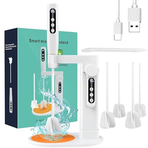 Tragbarer Epoxid-Mixer mit 5 Geschwindigkeits-Designs sorgt für hohe Effizienz beim Mischen von Harz und Blasenreduzierung für den täglichen Gebrauch von HOOLRZI