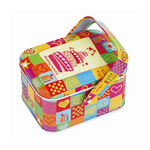 Weißblech Süßigkeitsbox Tragbar Für Kekse Geschenkverpackung Dosen Hochzeit Geburtstag Party Dekoration Organizer Weißblech Keksboxen Zum Verschenken Mit von HOOLRZI