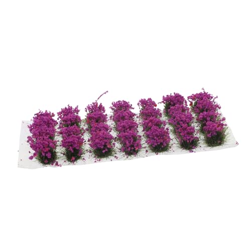 HOOTNEE 1 Schachtel Miniatur Blumen Cluster Teiliges Realistisch Wirkende Künstliche Pflanzen für Modelleisenbahn Landschaft Lebendige Violette Farbgebung Leichtes DIY Dekorationsmaterial von HOOTNEE