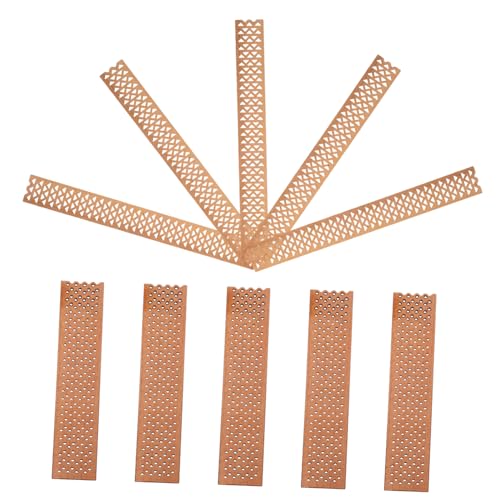 HOOTNEE 10stücke Holzdochte Für Kerzen Rechteckige Kerzenkerne Zum Basteln Lange Holzdochte Mit Hohlem Gitterdesign Rauchfreie Dochte Aus Holzspänen Für DIY-kerzenherstellung von HOOTNEE