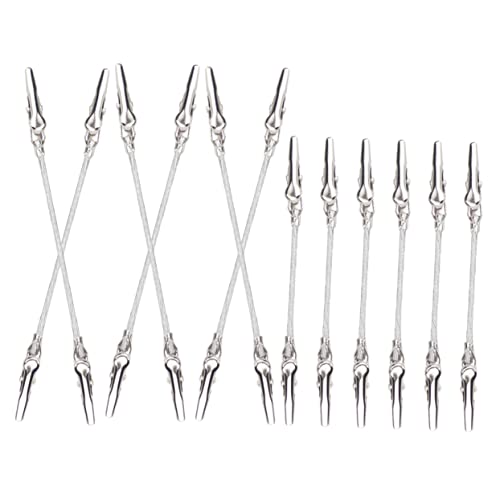 HOOTNEE 12 Stück Doppel Notizhalter Krokodilklemme Für Bilder Doppelenden Krokodilklemmen Krokodilklemmen Zum Basteln Metalldraht Krokodilklemmen Krokodilklemme Foto Clip Halter von HOOTNEE