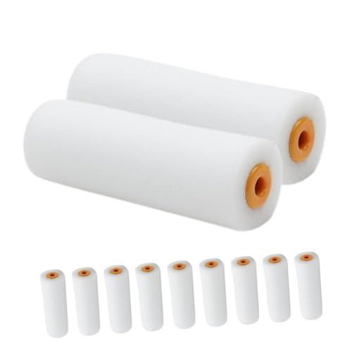 HOOTNEE 12stücke Mini Farbroller Hochdichte Schaumstoff Für Oberflächen Für Wände Möbel Türen Und Schränke Malhilfe Für Lacke Und Farben von HOOTNEE