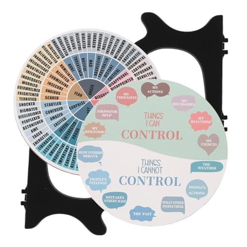 HOOTNEE 2 Stück Emotion Wheel Dekoration mit Ständer Kreative Gefühlsräder für Schreibtisch Stilvolle Büro Wohnraumdeko Sicher und Handfreundlich als zu Weihnachten und Neujahr HOOTNEE 2 Stück Emotion Wheel Dekoration mit Ständer Kreative Gefühlsräder für Schreibtisch Stilvolle Büro Wohnraumdeko Sicher und Handfreundlich als zu Weihnachten und Neujahr von HOOTNEE